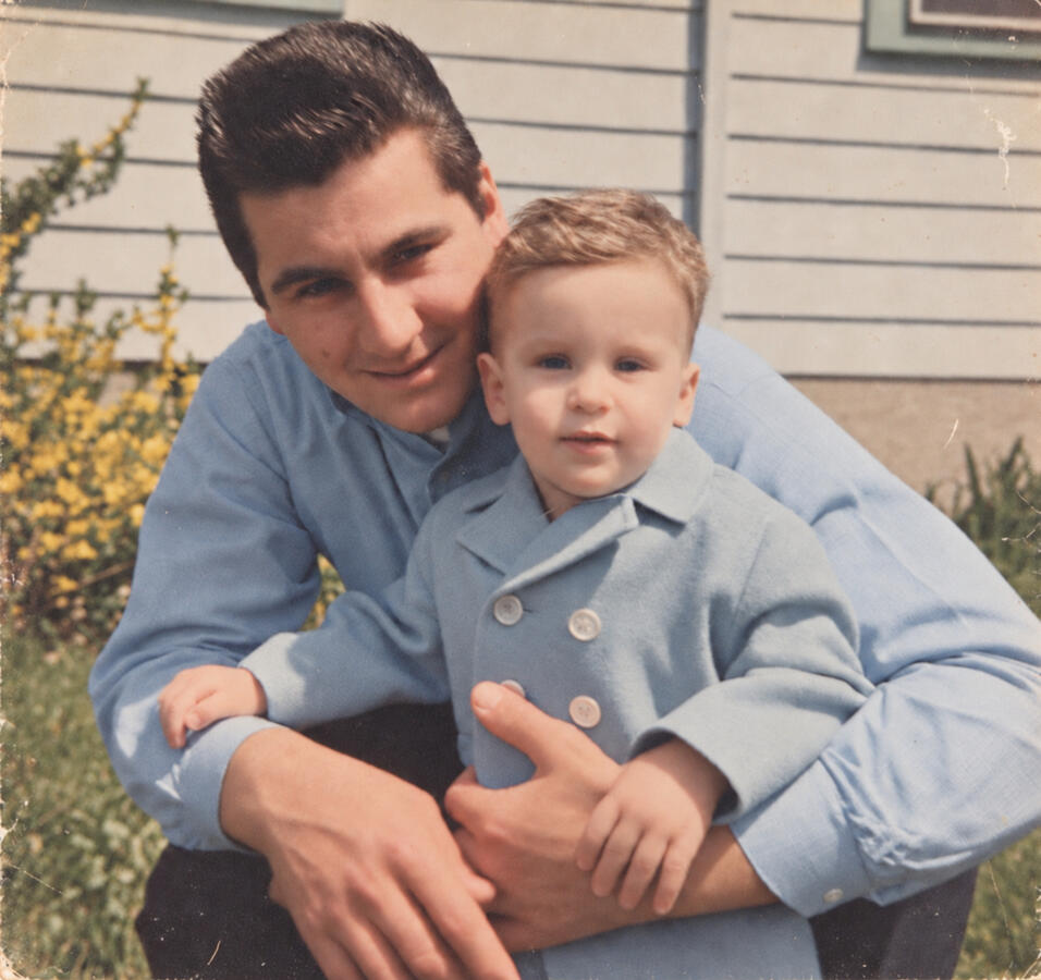 My dad and me, Easter Sunday 1966